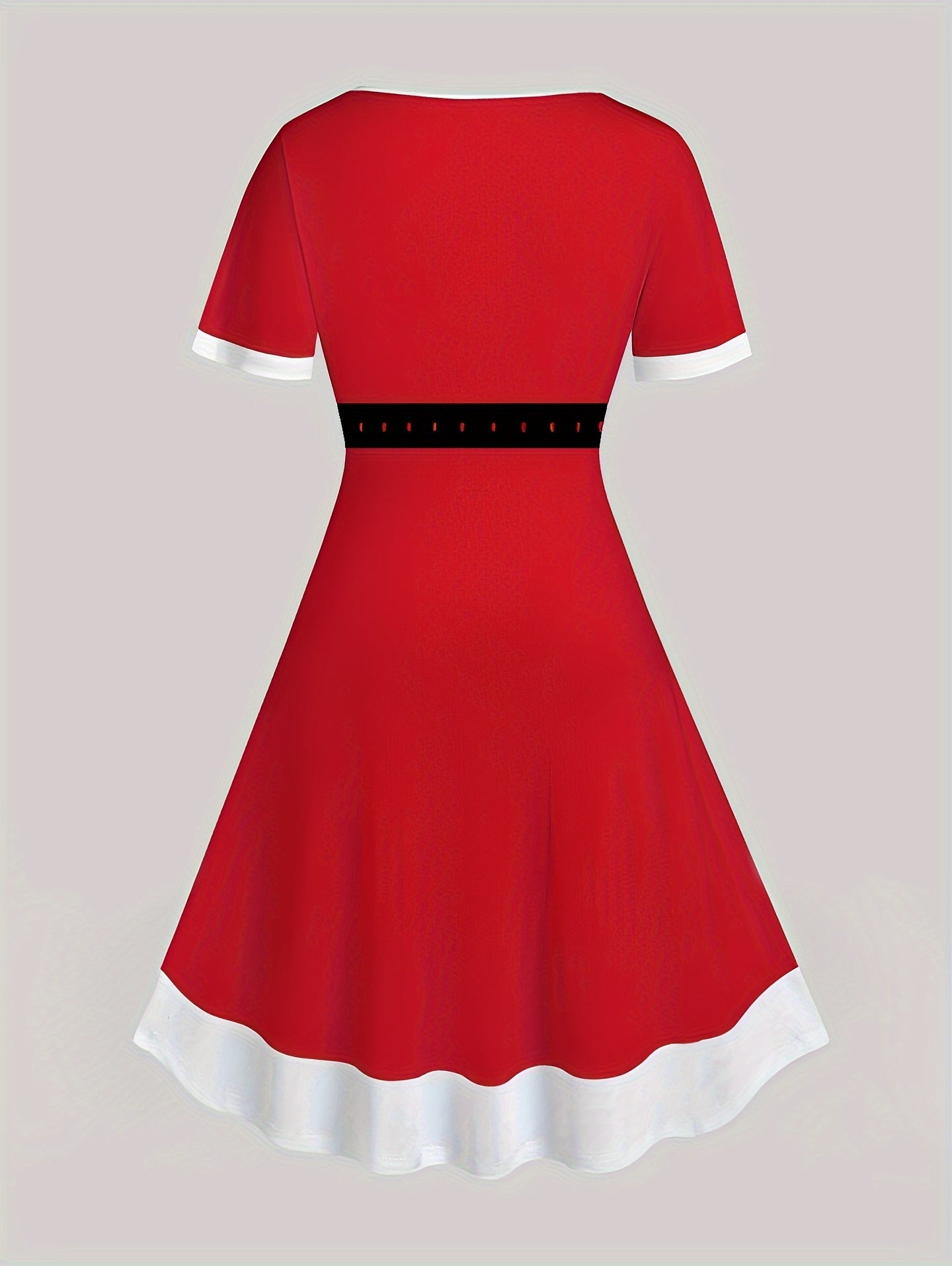  Christmas Casual Dress Women's Plus Graphic Print