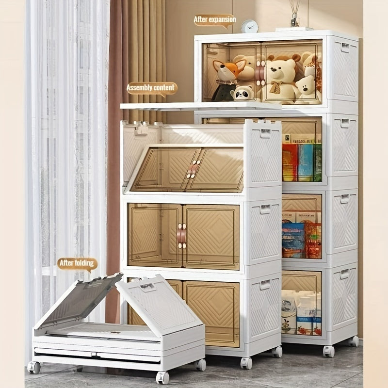 One Layer Stackable Folding Storage Bin Sturdy Mega Size