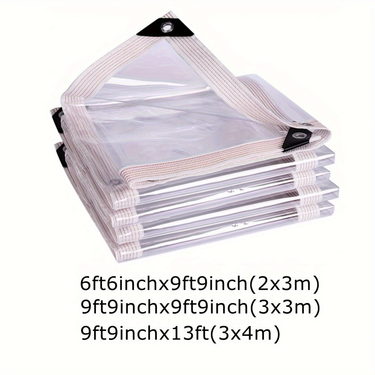 Clear Waterproof Tarp Snowproof & Rainproof PE Tarpaulin Cover