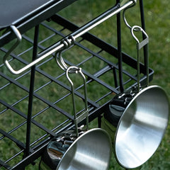 300ml Portable Stainless Steel Bowl for Camping with Foldable Handle