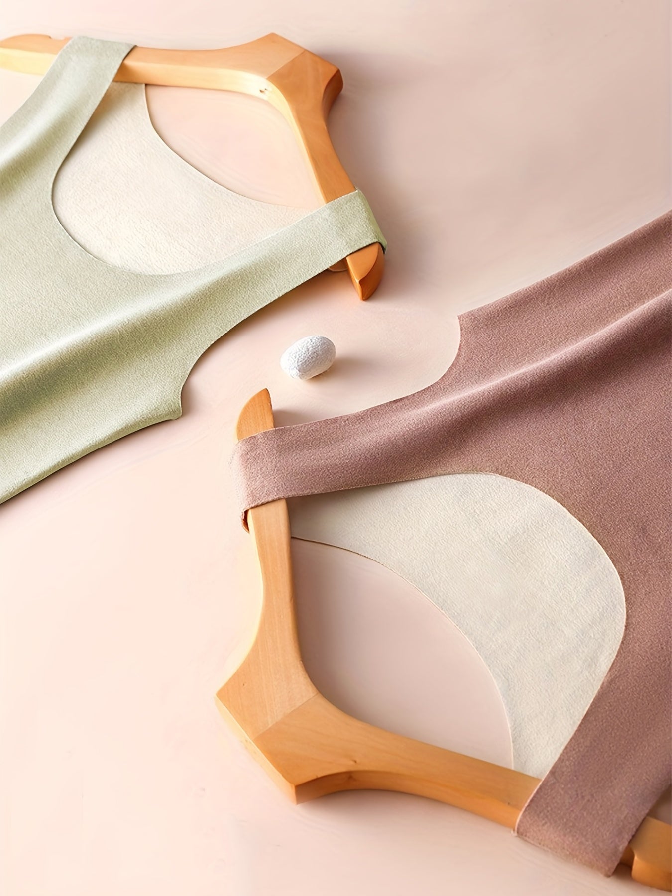 2pcs Thermal Underwear Warm Seamless Crew Neck Tank Top Women's Lingerie