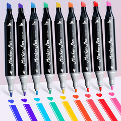 120 Dual Tip Alcohol Markers Set for Vibrant Colouring