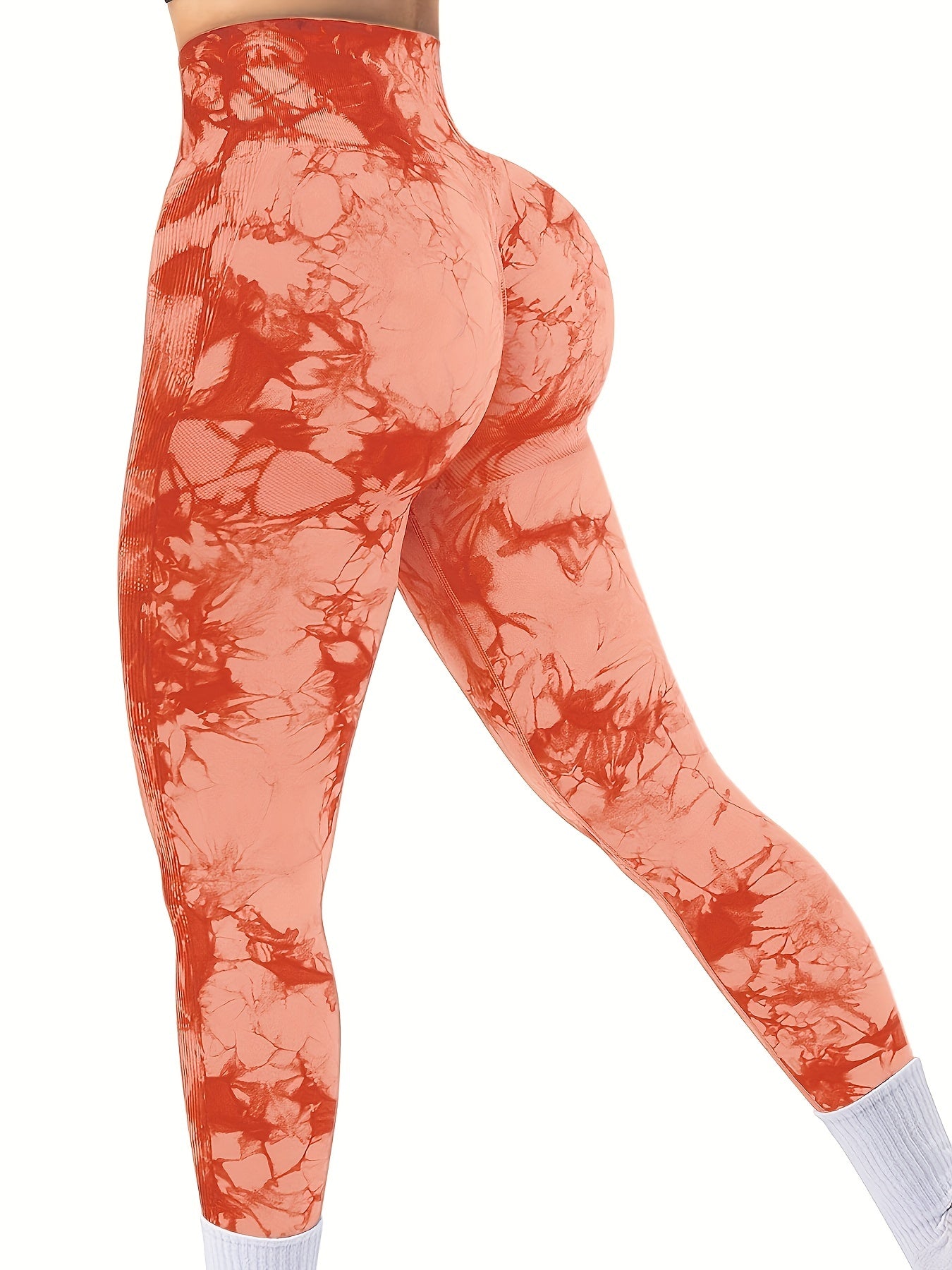 Tie Dye Seamless Leggings High Waist Yoga Pants Women's Activewear