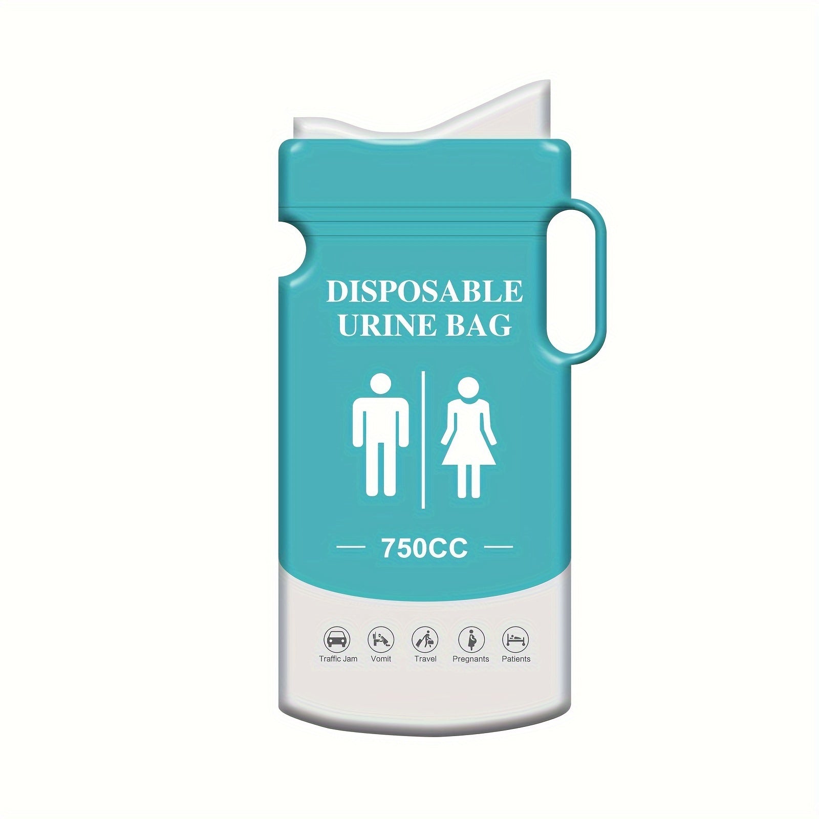 Disposable Urinal 750ML Camping Pee Bags 12pcs