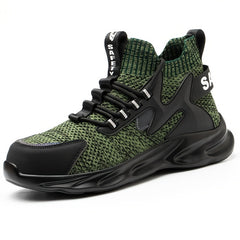 Men's Steel Toe Work Safety Shoes Puncture Proof Anti skid Work Sneakers