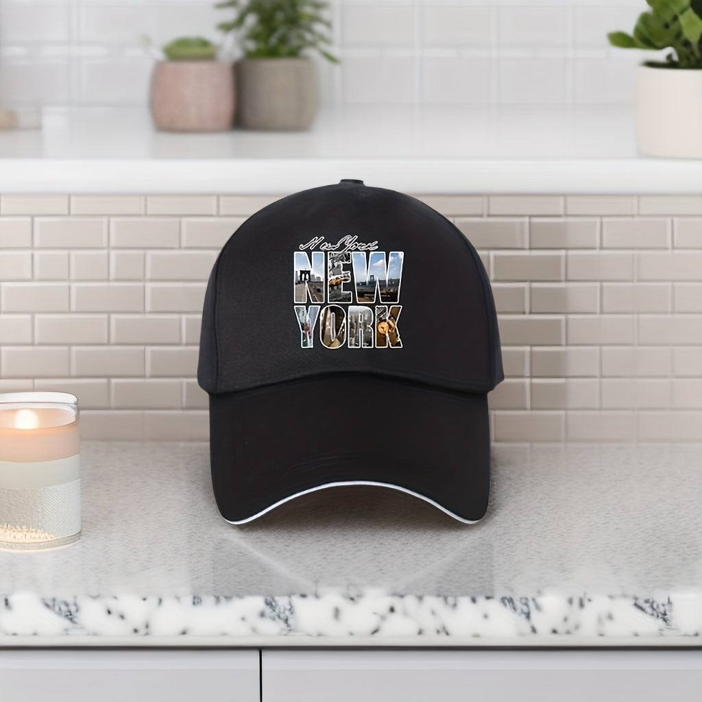 York Alphabet Mens Baseball Cap Party Hat Outdoor Leisure Adjustable