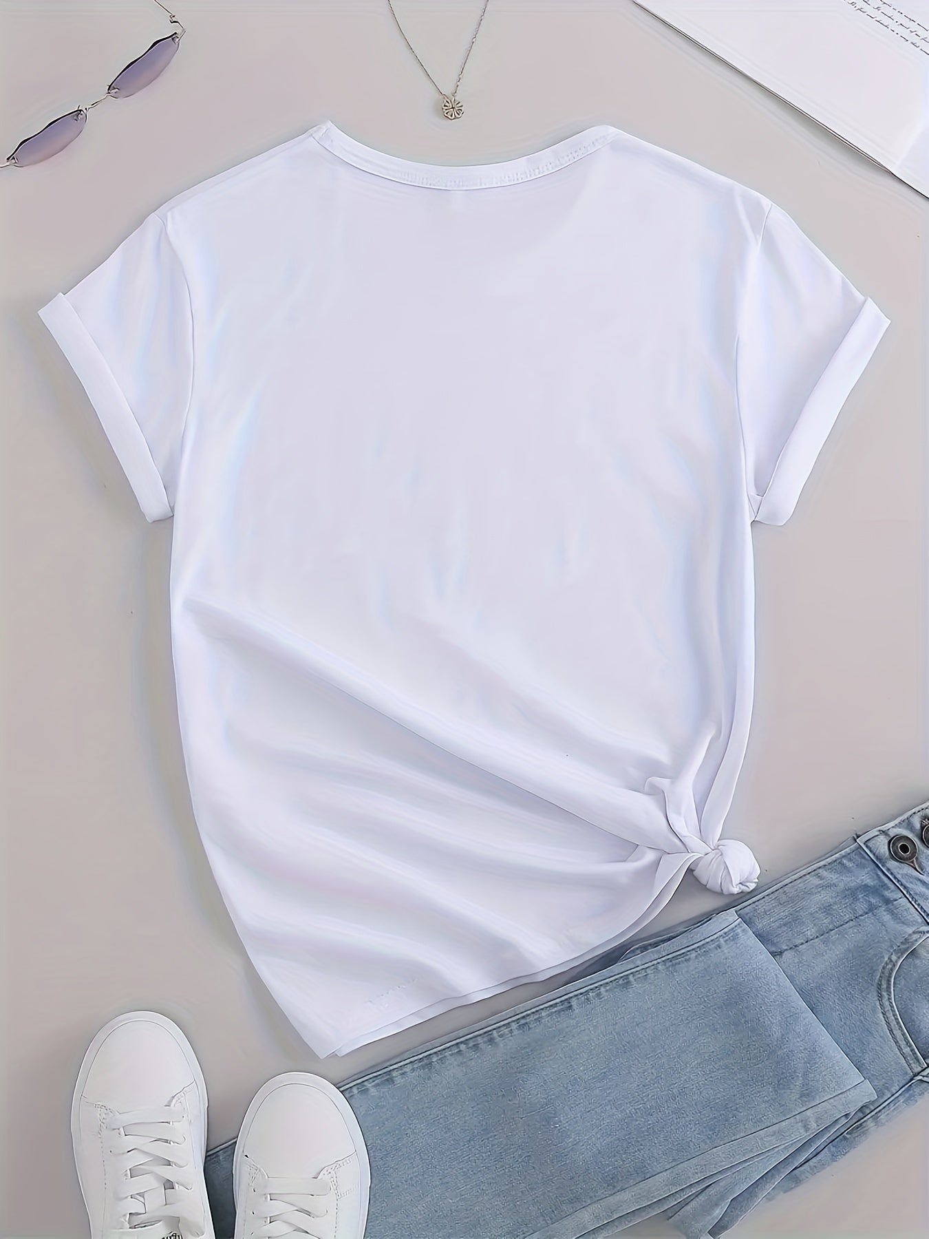 Sexy Lips Print T Shirt Crew Neck Short Sleeve Casual Sport Tops