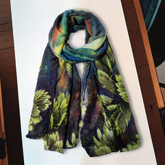 Women's Warm Scarf Long Shawl Linen Feel Light And Soft Head Wraps