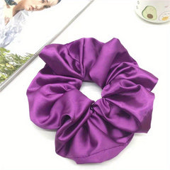 Oversized Satin Elastic Headband Women's Bubble Headband Accessory