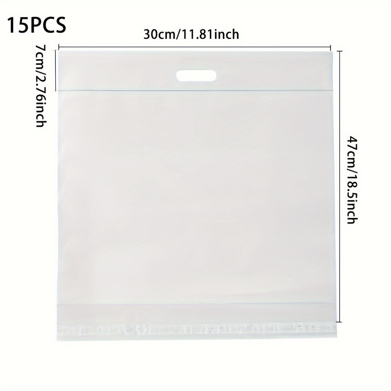 15pcs Solid Self-adhesive Packaging Bag 14 Silk Transport Bag