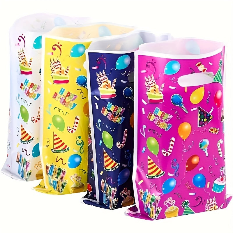 10pcs Birthday Party Gift Bag Plastic Packaging Cartoon Party Supplies