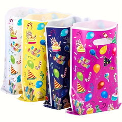 10pcs Birthday Party Gift Bag Plastic Packaging Cartoon Party Supplies