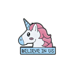 Cartoon Unicorn Enamel Chest Bag Accessory