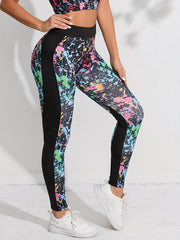 Graffiti Graphic Yoga Leggings for Running & Yoga