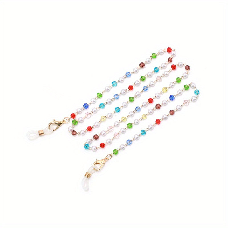 Candy Beaded Glasses Chain Anti Slip Sunglasses Lanyard