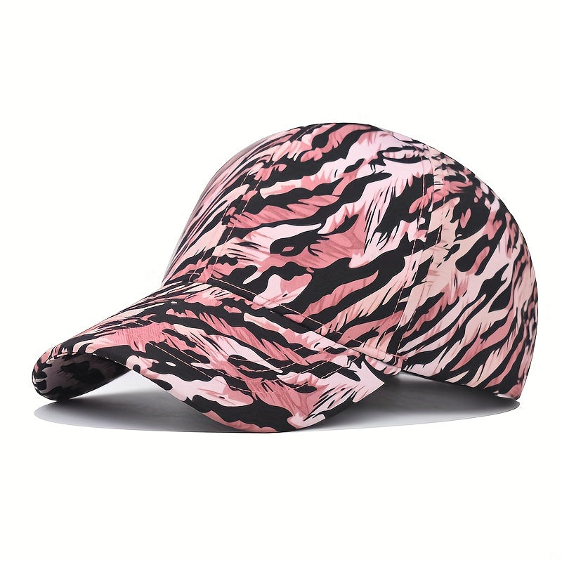 Tiger Pattern Print Baseball Cap Adjustable Hat