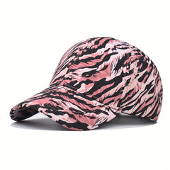 Tiger Pattern Print Baseball Cap Adjustable Hat