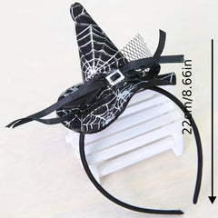 Halloween Hat Decor Headband Lace Hair Band Punk Hair Accessories