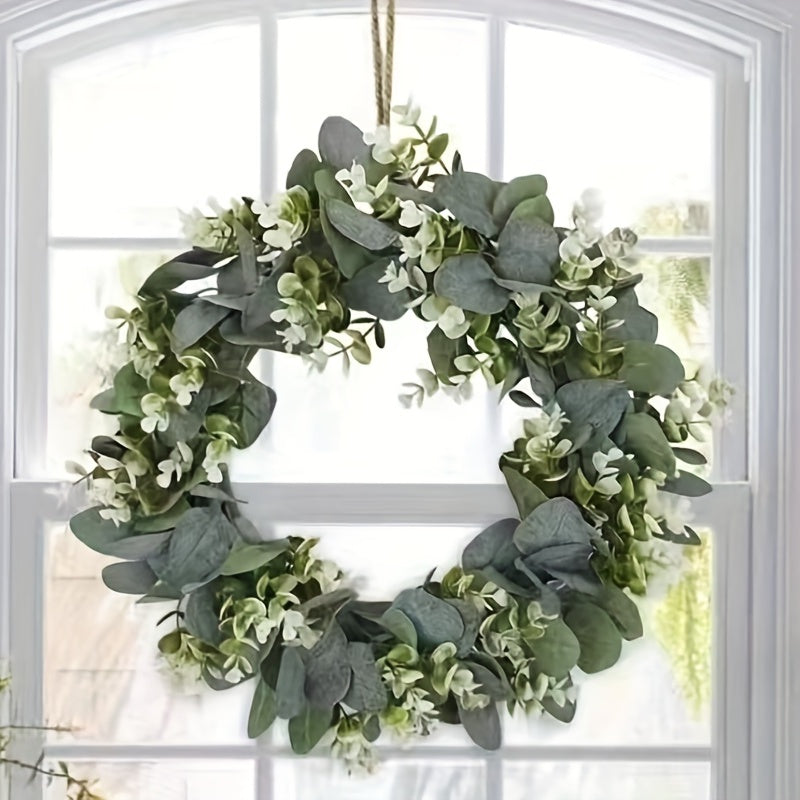 46cm Money Leaf Eucalyptus Door Decoration Wreath Pendant