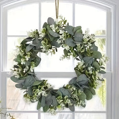 46cm Money Leaf Eucalyptus Door Decoration Wreath Pendant