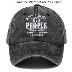 Skull Printed Vintage Baseball Cap Distressed Cotton Dad Hat Unisex Adjustable