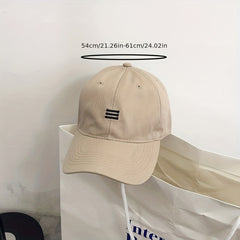 Embroidery Baseball Cap Solid Casual Dad Hats Unisex Couple Sun Hat