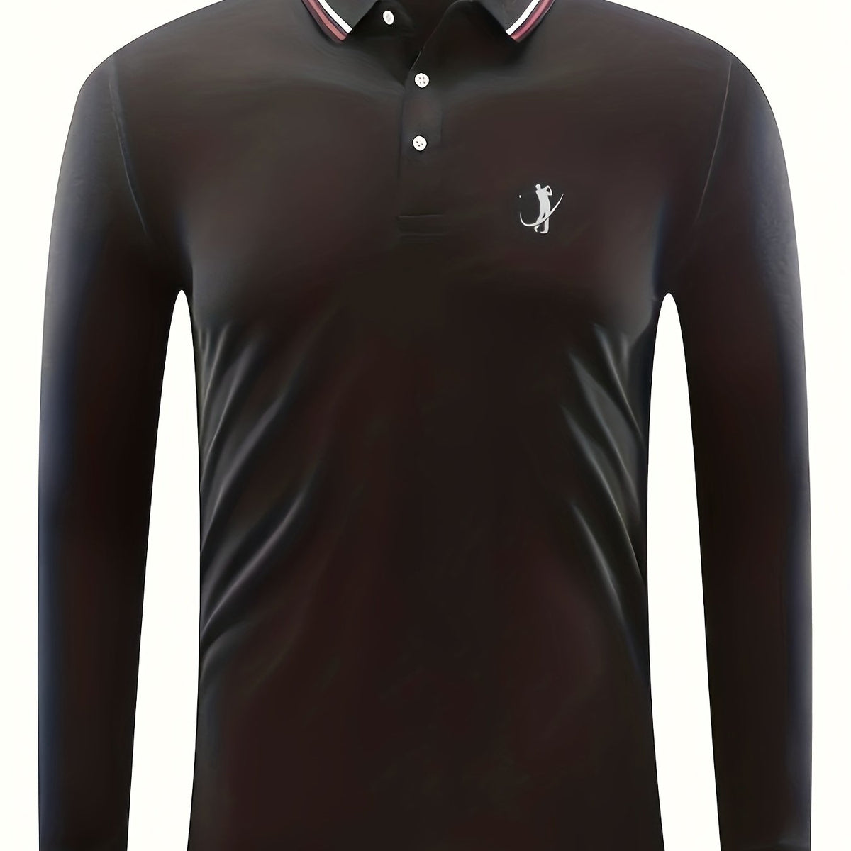 Men's Golf Print Shirt Casual Stretch Breathable Button Up Long Sleeve Shirt