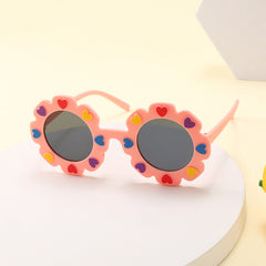 Kids Sunglasses Flower Ink Glasses Outdoor Anti UV