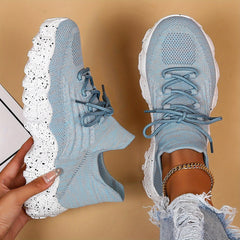 Women's Lace Up Running Shoes Comfortable Casual Sneakers