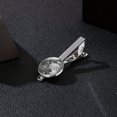 Cloud Star Glass Metal Tie Clips for Men