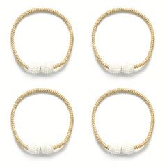 Magnetic Curtain Tiebacks Faux Pearl Ball Decorative Home Curtain Buckle