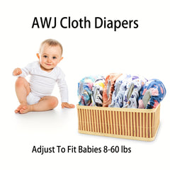 Mumsbest Reusable Cloth Diaper for Infants 8-60 lbs