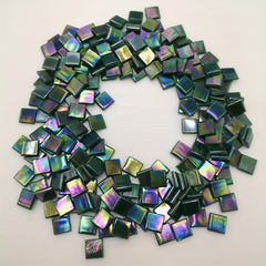 60-Piece Glass Ice Porcelain Jade Mosaic Coaster Decoration Patch