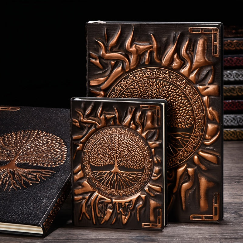 Vintage Tree Of Life A5 A6 Diary Notebook Embossed Leather Bible Book
