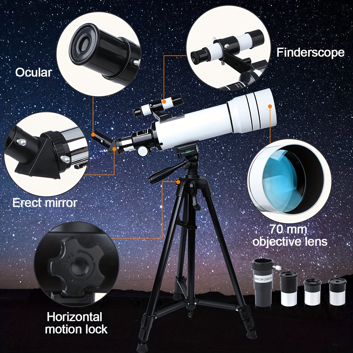 Professional Astronomical Telescope for Astronomy Enthusiasts