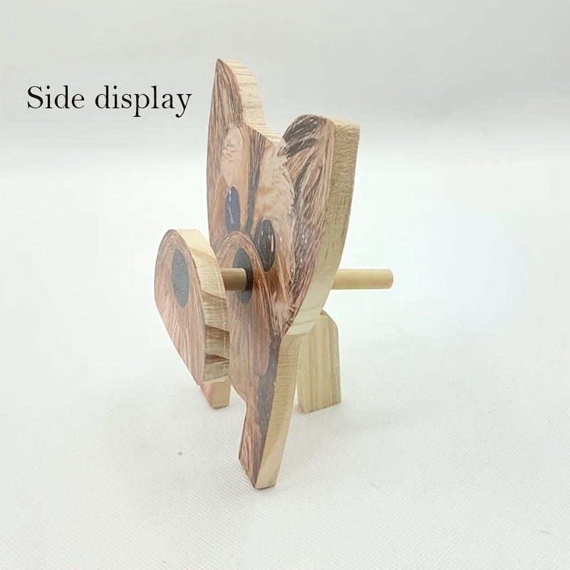 Pine Wood Animal Glasses Stand
