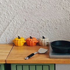 Halloween Pumpkin Casserole with Opening Lid