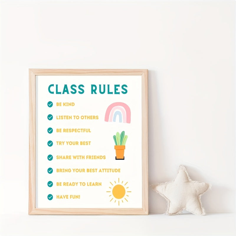 Class Rules Poster School Classroom Teacher Printables Decor