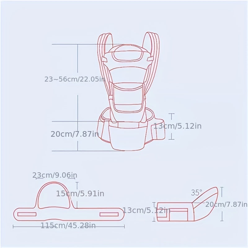 Newborn 0 48 Month Ergonomic Baby Carrier Hipseat Kangaroo Baby Wrap Sling