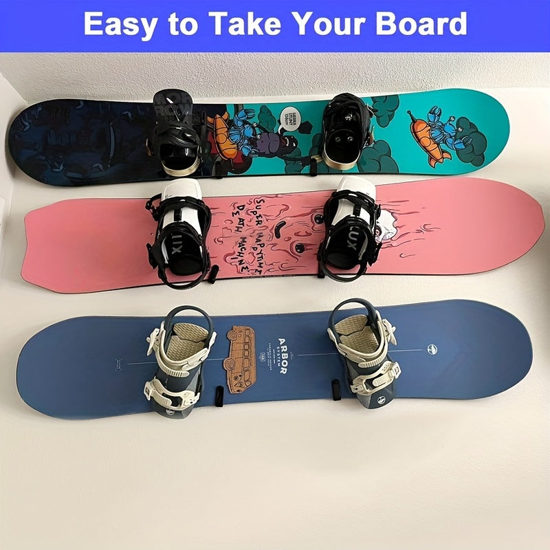 Wall Mounted Snowboard Clip Snowboard Wall Rack Snowboard Storage Hook