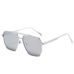 Men's Large Metal Square Sunglasses