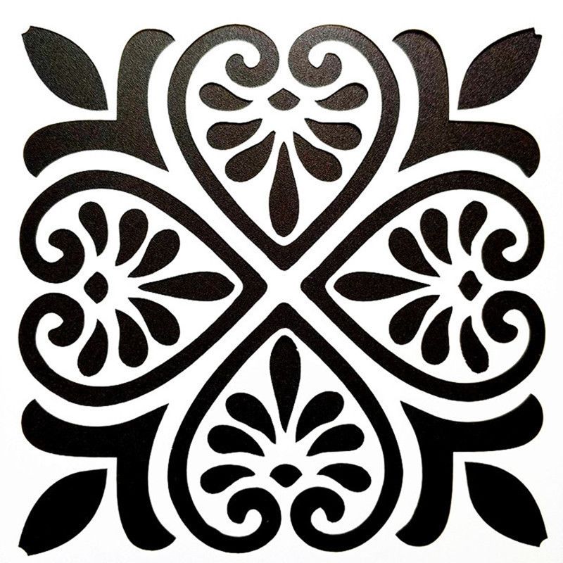 Vintage Pattern Stencils Set for DIY Painting on Tile Floor Furniture