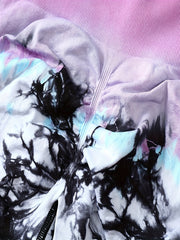 3pcs Tie Dye Sports Shorts Seamless Workout Fitness Yoga Shorts