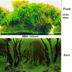 Aquarium Plant Background Poster Fish Tank Decoration Paper