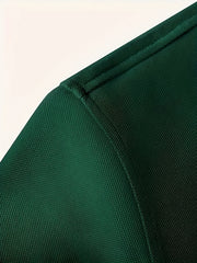 Rabbit & Carrot Print Men's Polo Shirt Long Sleeve Top