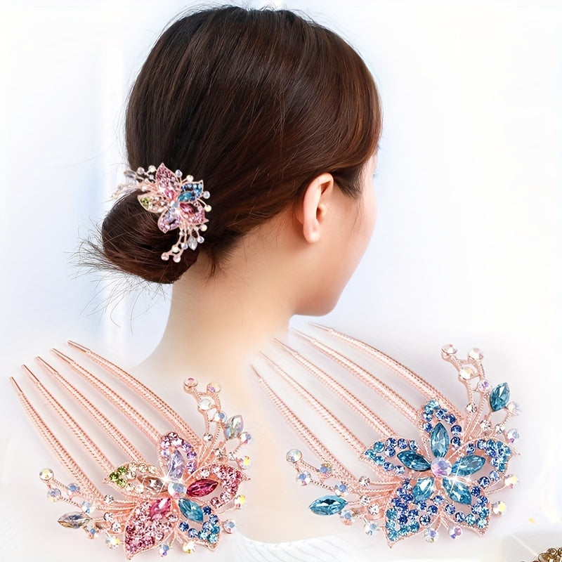 Alloy Artificial Diamond Hair Comb Hair Accessories