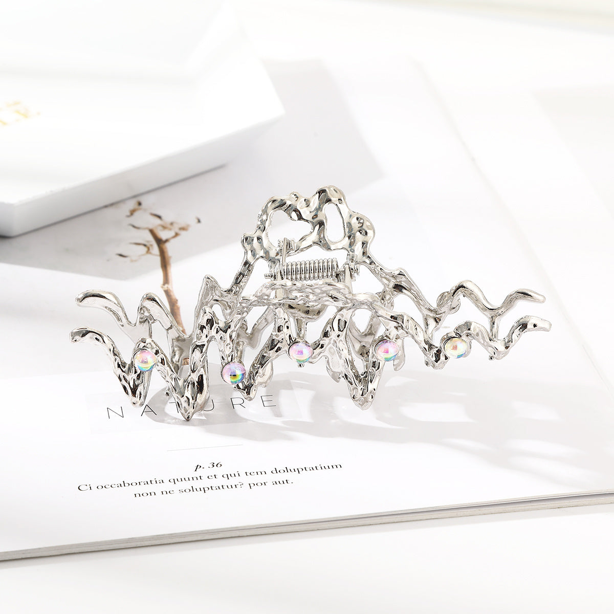 Irregular Crystal Hair Pin Hair Clips For Thick Thin Hair