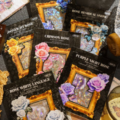 20pcs Rose Flower Gift Series Sticker Pack DIY Decorative Stickers