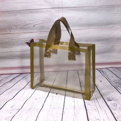 5pcs Golden Grid Bag for Christmas and Party Supplies