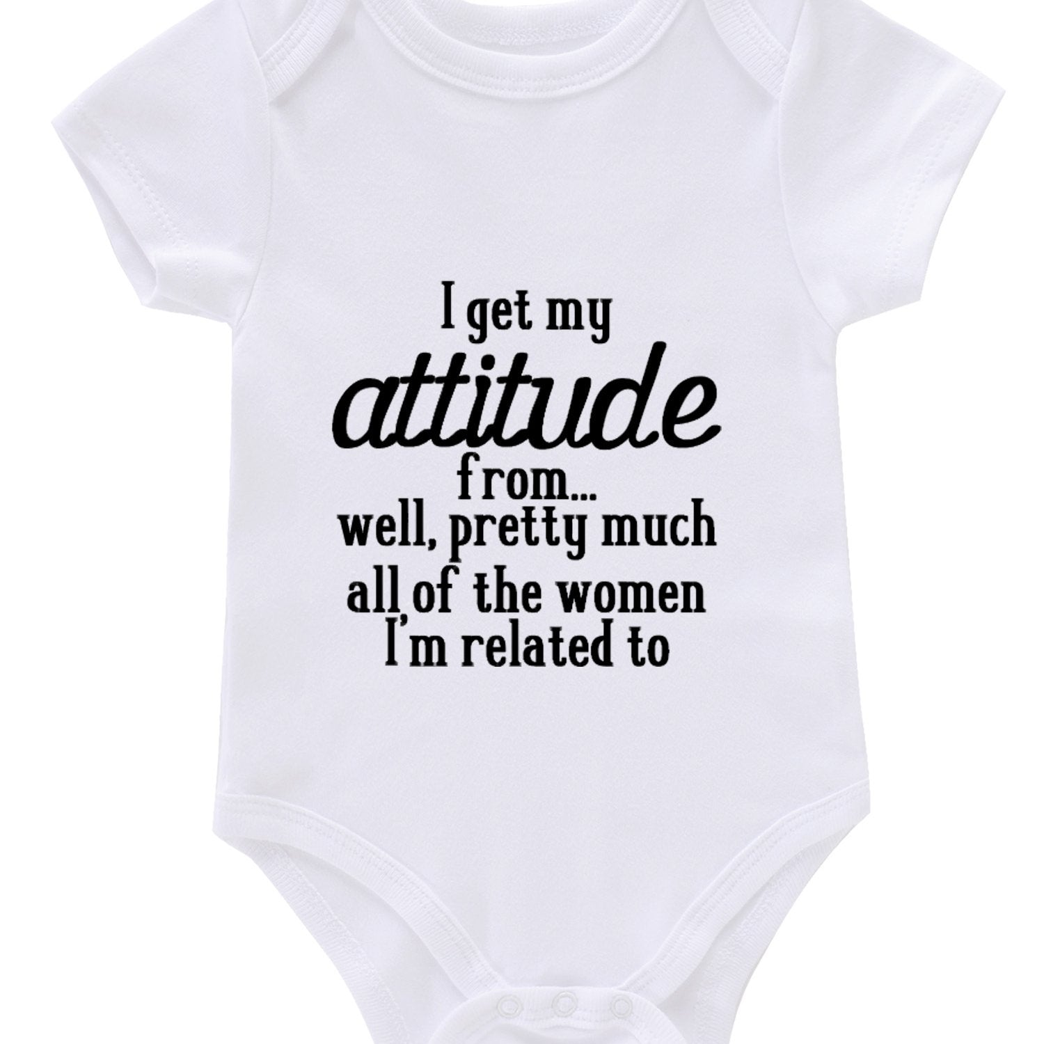 Newborn Infant Romper I GET MY ATTITUDE Bodysuit